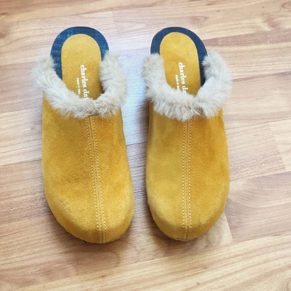 Charles David Shearling Clogs size 38 or size 8
